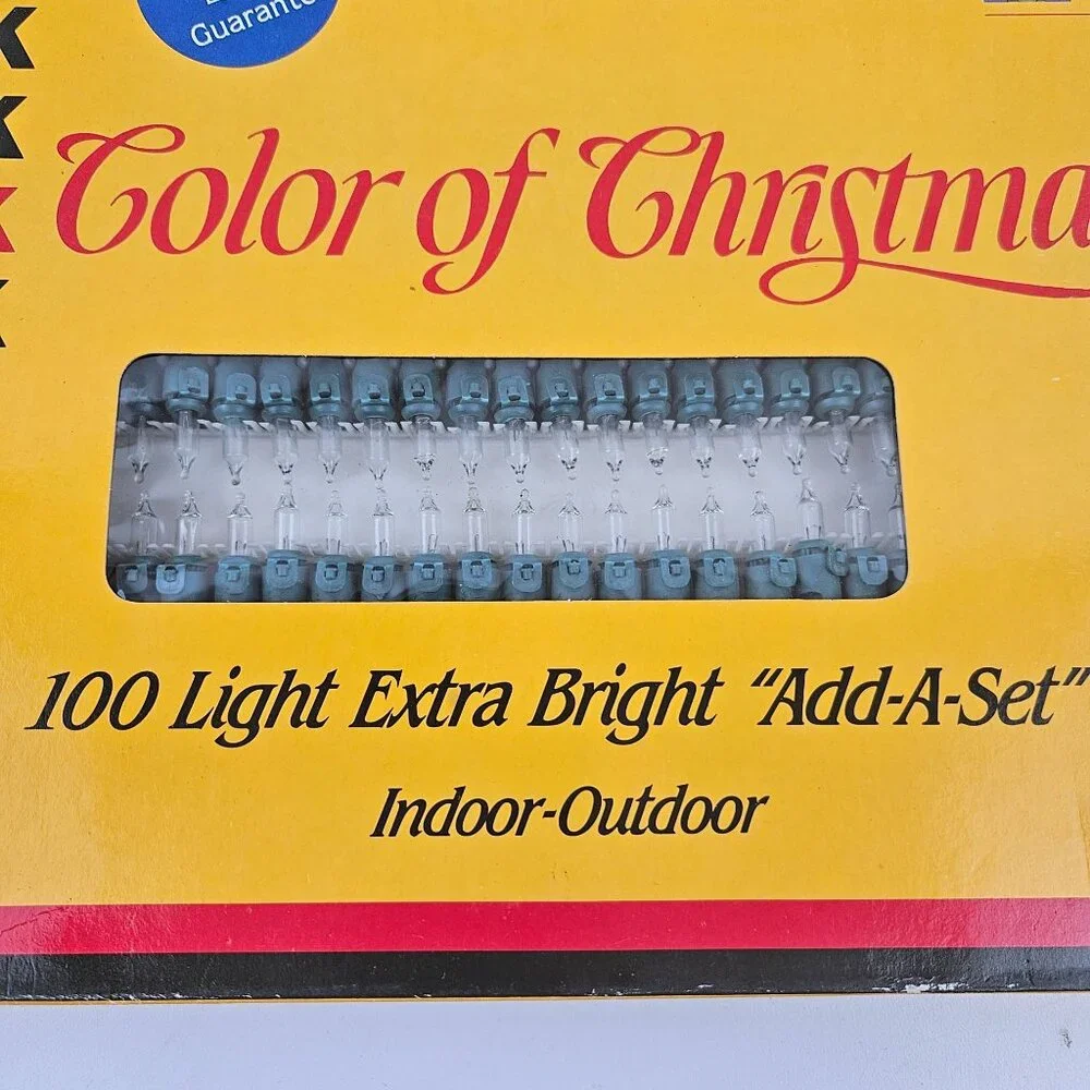 Kodak Color Of Christmas 100 Strings Light Extra Bright Indoor Outdoor Holiday